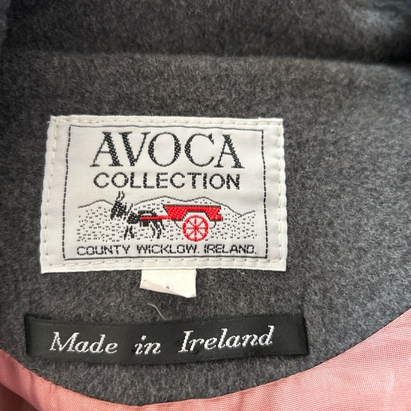 Avoca Collection Womens Hooded Trench CoatWool Cashmere Made in Ireland Size L - Picture 12 of 16